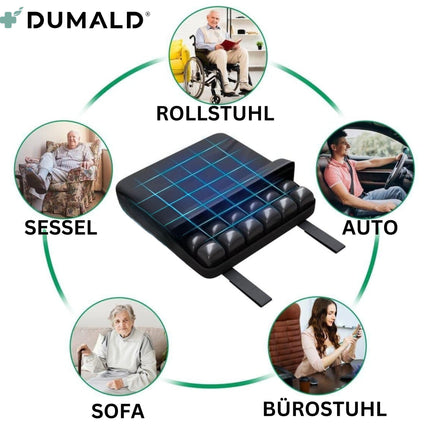 dumald Dekubitus Sitzkissen Rollstuhl - Anti dekubitus Kissen Rollstuhl Sitzkissen - Antidekubitus Sitzkissen - Anti-dekubitus-sitzkissen Anti Dekubitus - Sitzring steißbein Entlastung