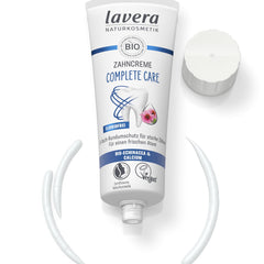 Lavera zobu pasta Complete Care bez fluorīda - 5 reizes lielāka aizsardzība - Organiskas augu sastāvdaļas - Organiska ehinācija un kalcijs - Vegāns - Dabīgā kosmētika - 75 ml