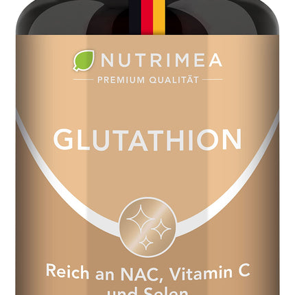 L-GLUTATIONA daudzums samazināts līdz 98% | Optimāla formula ar prekursoriem + C vitamīnu | Tripeptīds: glutamīnskābe, cisteīns, glicīns | 90 kapsulas vegāniem, augstas devas