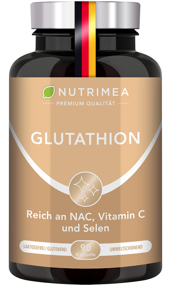 L-GLUTATIONA daudzums samazināts līdz 98% | Optimāla formula ar prekursoriem + C vitamīnu | Tripeptīds: glutamīnskābe, cisteīns, glicīns | 90 kapsulas vegāniem, augstas devas
