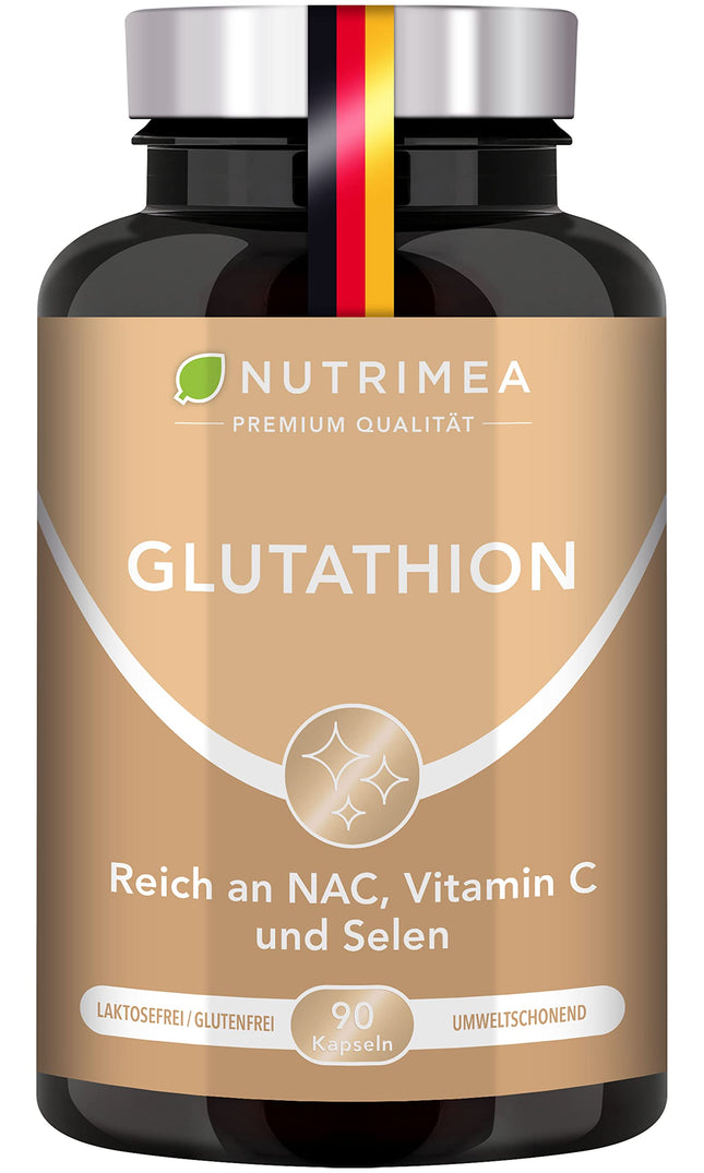 L-GLUTATIONA daudzums samazināts līdz 98% | Optimāla formula ar prekursoriem + C vitamīnu | Tripeptīds: glutamīnskābe, cisteīns, glicīns | 90 kapsulas vegāniem, augstas devas