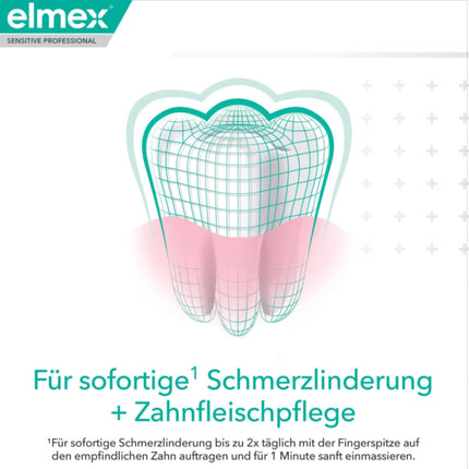 elmex zobu pasta jutīgai ādai Professional Repair &amp; Prevent 2x75ml – medicīniska zobu tīrīšana tūlītējai*, ilgstošai aizsardzībai – novērš smaganu atkāpšanos un jaunu sāpju rašanos