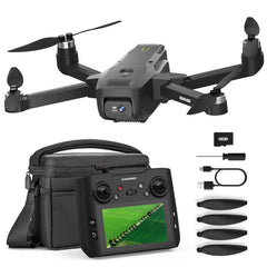 K600 GPS drons ar 4K kameru, tālvadības pulti ar UHD ekrānu, vēja izturīgs salokāms drons ar SD karti, drons ar pārnēsāšanas somu, automātiska lidošana pieaugušajiem un iesācējiem