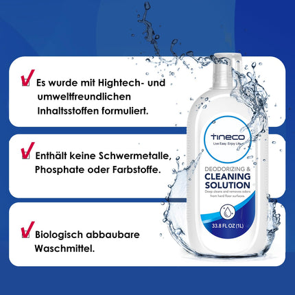 Tineco daudzvirsmu grīdas tīrīšanas līdzeklis 2 l Tineco mitrās un sausās tīrīšanas putekļsūcējam, iFLOOR Y2/iFLOOR 5/S5t/Stretch S6/Switch S7/S9 Artist/S7 S5 S6 sērijai (IZŅEMOT S5 Steam un S7 Steam), 1 l*2