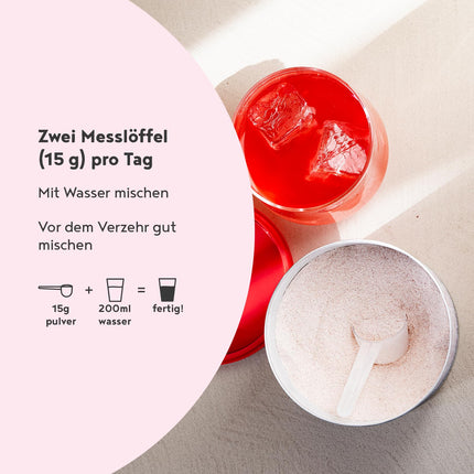 Vegānu kolagēna pulveris + hialuronskābe [400 g] | Augu izcelsmes alternatīva kolagēna hidrolizātam | ar 13 aminoskābēm un C vitamīnu no Camu | Bezgaršīgs | Ražots Vācijā | Alfa pārtikas produkti
