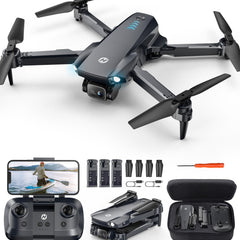 Holy Stone HS290 drons ar 1080P kameru iesācējiem, RC droni ar FPV pārraidi, ilgs lidojuma laiks, lietotnes vadība, optiskās plūsmas kameras droni, pilns rotaļlietu dāvanu komplekts bērniem, zils, CO