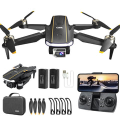 Izturīgs bezkontaktu motora drons ar kameru iesācējiem, CHUBORY A68 WiFi FPV kvadrokopters ar 2K HD kameru, automātiska lidošana, 3D pagriezieni, bezgalvas režīms, trajektorijas lidojums, 2 baterijas