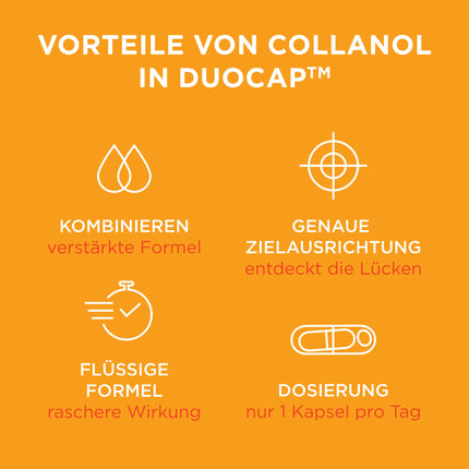 Collanol – inovācija veselīgu locītavu aprūpē. Šķidra formula dubultkapsulā. 3D kolagēns + kurkumas sakņu micelārais ekstrakts. 1 kapsula/dienā. Laboratorijā pārbaudīts