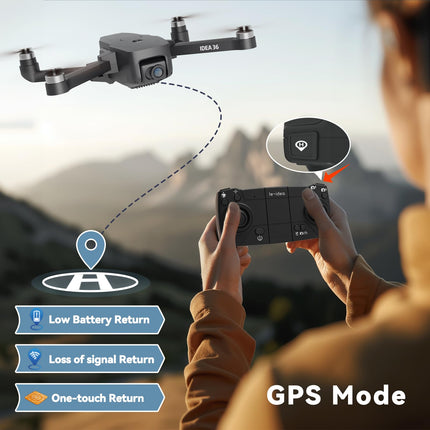 TTROARDS 36 drons ar 4K kameru, GPS bezsuku motoriem, droni ar kameru pieaugušajiem, 5G WiFi pārraide, RC droni, vieda atgriešanās, sekojiet man, lietotnes vadība, svars zem 249 g, C0, ievietojama SD karte