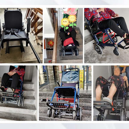 XZLZMYP saliekams ratiņkrēslu pacēlājs vecāka gadagājuma cilvēkiem ar invaliditāti, pārnēsājams elektriskais kāpņu krēsls, ratiņkrēslu evakuācijas kāpņu pacēlājs, kāpņu kāpējs, A