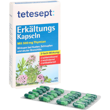 TETESEPT saaukstēšanās kapsulas 40 gab.