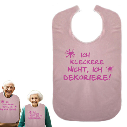 Es nejaucu, es dekorēju - Dāvana pensijai - Smieklīga priekšauta pieaugušajiem, ēdamprieka priekšauts, ūdensnecaurlaidīgs apģērba aizsargs ID: 002 (rozā)