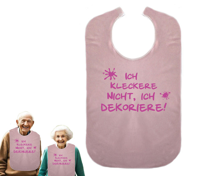 Es nejaucu, es dekorēju - Dāvana pensijai - Smieklīga priekšauta pieaugušajiem, ēdamprieka priekšauts, ūdensnecaurlaidīgs apģērba aizsargs ID: 002 (rozā)