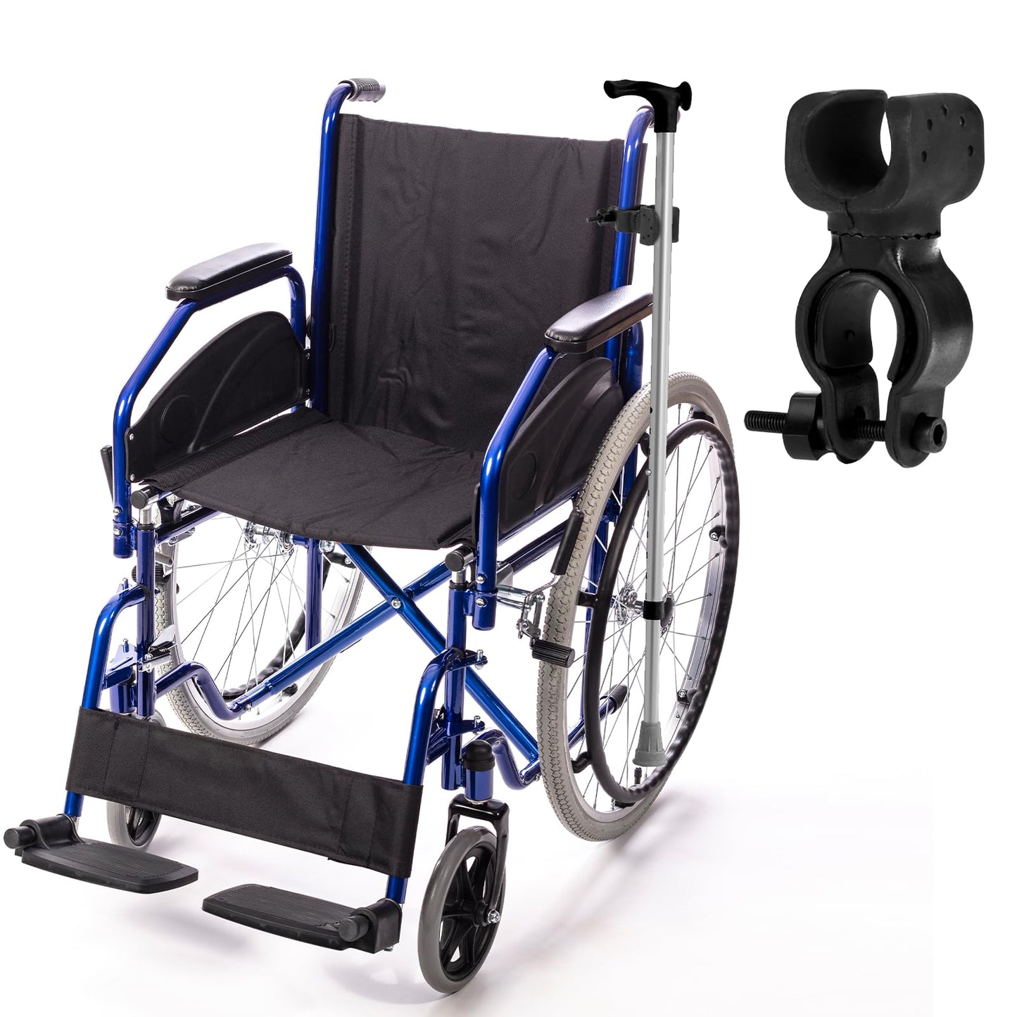 4 daļu spieķu turētājs, spieķu turētājs, ratiņkrēslu piederumi, spieķu mape mobilitātes skrejriteņiem, kruķu turētājs, piedziņas rollators, staigulītis