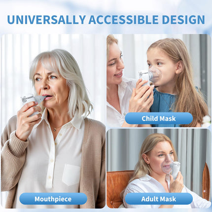 FEELLIFE inhalators bērniem un zīdaiņiem, inhalators pieaugušajiem un bērniem, inhalators bērniem, inhalators ar smidzinātāju, klusāks par 25 dB, pārnēsājams inhalators, efektīvs elpceļu slimību gadījumā