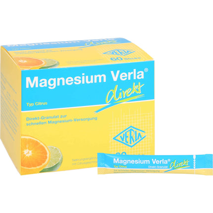 Verla-Pharm Arzneimittel GmbH &amp; Co. KG Magnesium Verla Direct Citrus Direct granulas, 60 paciņas
