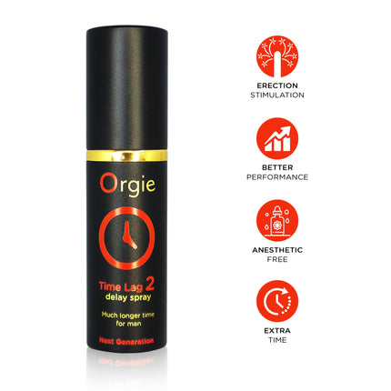 Orgie Time Lag 2 aizkavēšanas sprejs, caurspīdīgs, 10 ml