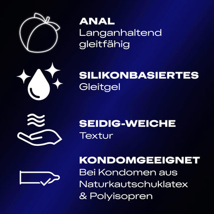 Durex Perfect Glide lubrikants - ilgstošai lubrikācijai, piemērots maksts sausumam un dzimumaktam - uz silikona bāzes veidots lubrikants, prezervatīvs, zīdaini mīksta tekstūra - 100 ml