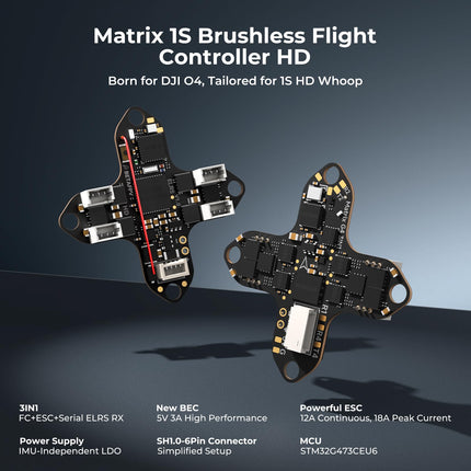BETAFPV Meteor75 Pro bezkontaktu kvadrokopters ar Matrix 1S ​​​​3IN1 HD FC, 1102 22000KV motoru, 45 mm 3 lāpstiņu propelleriem, kas saderīgs ar O4 gaisa bloku, FPV filmu veidošanas entuziastiem, lidojumiem telpās un ārā - PNP