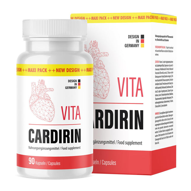 Vita Cardirin kapsulas | Kvalitāte vīriešiem un sievietēm | Maxi Pack - 90 kapsulas kārbā - 1