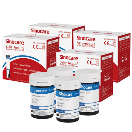 sinocare asins glikozes testa strēmeles Safe ACCU2 (ACCU2 asins glikozes testa strēmeles 200)