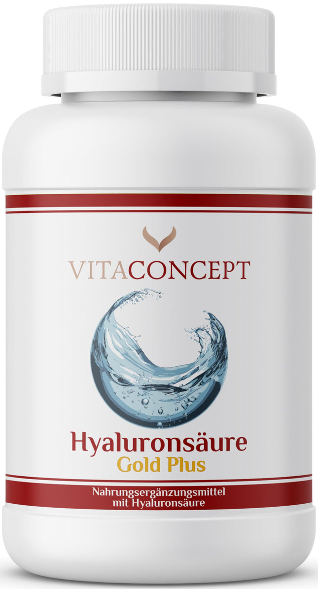 Hialuronskābe I 120 kapsulas I 400 mg kapsulā I augsta deva I vegāns I laboratoriski pārbaudīts I hialuronskābe 500–700 kDa I VITACONCEPT®