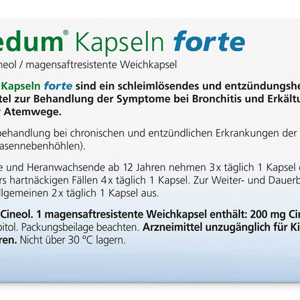 SOLEDUM forte kapsulas 200 mg 50 gab.