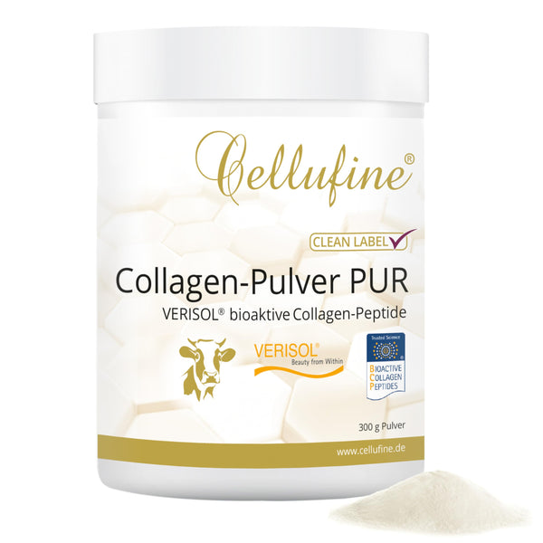 Cellufine® Premium VERISOL kolagēna pulveris 300 g | Skaistuma kolagēna pulveris ar bioaktīviem kolagēna peptīdiem | dabīgs un bez konservantiem, 120 porcijas ar ļoti augstu biopieejamību