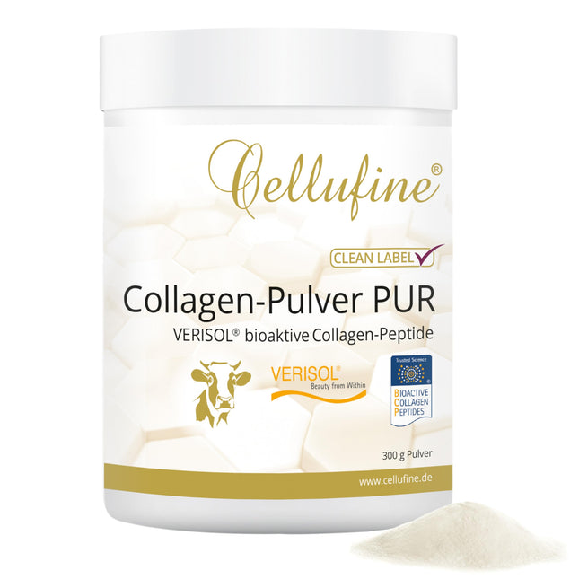 Cellufine® Premium VERISOL kolagēna pulveris 300 g | Skaistuma kolagēna pulveris ar bioaktīviem kolagēna peptīdiem | dabīgs un bez konservantiem, 120 porcijas ar ļoti augstu biopieejamību