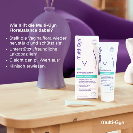 Multi-Gyn Flora Balance Gel 50 ml – bakteriālās vaginozes ārstēšana sievietēm – optimizē maksts pH līmeni – klīniski pierādīts, ka stiprina un aizsargā intīmo floru