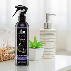 pjur CULT Ultra Shine - lateksa kopšanas līdzeklis intensīvam spīdumam bez pulēšanas - arī gumijai (250ml)
