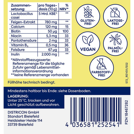 Zirkulin Darmflora Plus 100g pulveris – uztura bagātinātājs veselīgas zarnu mikrofloras atbalstam – ar B3, B7 vitamīniem, kalciju un biotīnu – piemērots kā kūrbbarības līdzeklis vai ilgtermiņa uztura bagātinātājs
