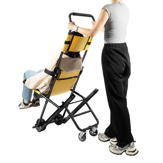 Manuāls lifta kāpņu krēsls kāpņu pacēlājs saliekams kāpņu pacēlājs saliekams kāpņu krēsls iztur 350,53 mārciņas avārijas kāpšanas ratiņkrēsls alumīnijs pārnēsājams ikdienas pārvietošanas saliekams evakuācijas krēsls