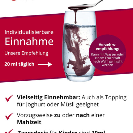 Dr. Wolz Vital Complex 500ml - Mikroelementu komplekss ar 95 sastāvdaļām - Vitamīni, minerālvielas, mikroelementi un sekundārās augu vielas - Vita sulu koncentrāts imūnsistēmai - vegāns