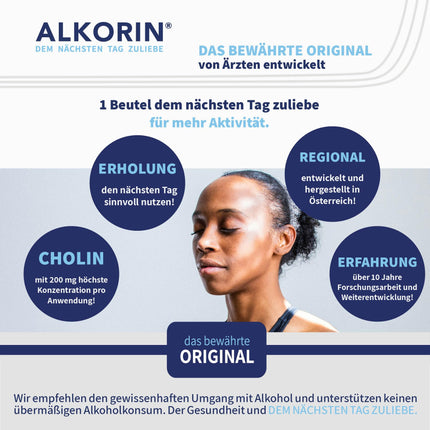 ALKORIN – pārbaudīts oriģināls | 10 pieteikumi | Nākamās dienas labad | Atbalsta aknu darbību ar holīnu | Bāzes pulveris | svarīgi elektrolīti, minerālvielas un vitamīni