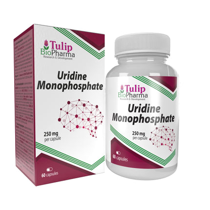 Uridīna monofosfāts 250 mg 60 kapsulas, laboratoriski pārbaudītas, nootropiskas