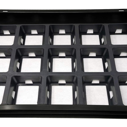GREEN24 podu komplekts KGT-15 Gardener PRO ar vannu, apūdeņošanas kapilāru paklāju, režģa plāksni, 15 podiem 11x11x12cm