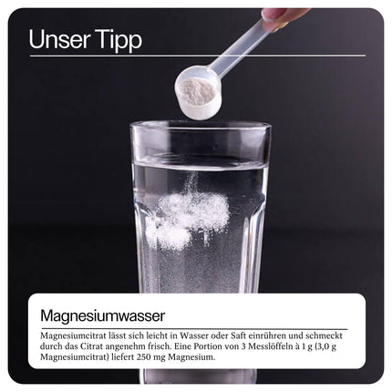 Raab Vitalfood® magnija citrāta pulveris (200 g) - 100% magnija citrāts bez piedevām, viegli dozējams, ideāli piemērots sportistiem - muskuļiem, nerviem, elektrolītu līdzsvaram - laboratoriski pārbaudīts, vegāns