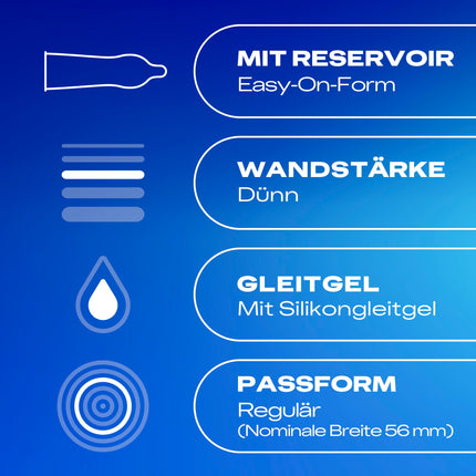 Durex Real Feel Classic prezervatīvi — ideāli pieguļoši un viegli attināmi ar uzticamu aizsardzību — īpaši plāni, mitrināti, caurspīdīgi prezervatīvi ar patīkamu aromātu — 20 iepakojums (1 x 20 gabali)