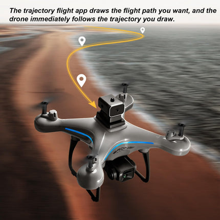 Drons ar 4K kameru, 50x tālummaiņu, 4K HD WiFi tiešraides video, tālvadības kvadrokopters, šķēršļu apiešana 4 virzienos, 360 grādu pagriezieni, inteliģenta lidošana, zēniem un meitenēm