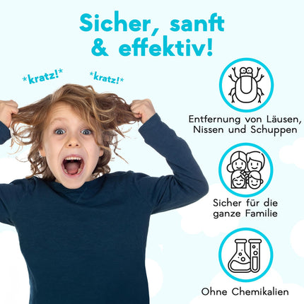 Adamson utu ķemme bērniem - utu ķemme - nerūsējošā tērauda īpaši smalka gnīdu ķemme - efektīva utu ķemme - izturīga un viegli tīrāma - rozā