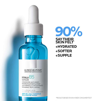 La Roche Posay pretgrumbu serums, normālai un jutīgai ādai, reģenerējošs un piepildošs, ar B5 vitamīnu, madekasozīdiem un hialuronskābi, Hyalu B5, 50 ml