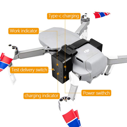 LYONGTECH atbrīvošanas un nomešanas ierīces sistēma DJI Mavic Mini/Mini 2/Mini SE dronam, gaisa pilinātāja komplekts