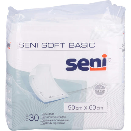 SENI Soft Basic gultas aizsargpārklājs 60x90 cm 30 gab.