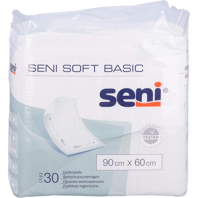 SENI Soft Basic gultas aizsargpārklājs 60x90 cm 30 gab.