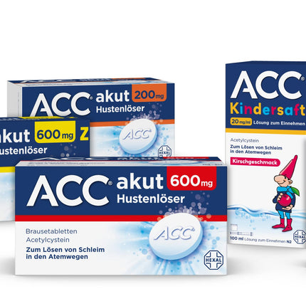 ACC® akūts 600 mg | 40 gabali | Klepus atkrēpošanas līdzeklis vieglākai klepus atvieglošanai | Tikai reizi dienā | atkrēpošanas līdzeklis
