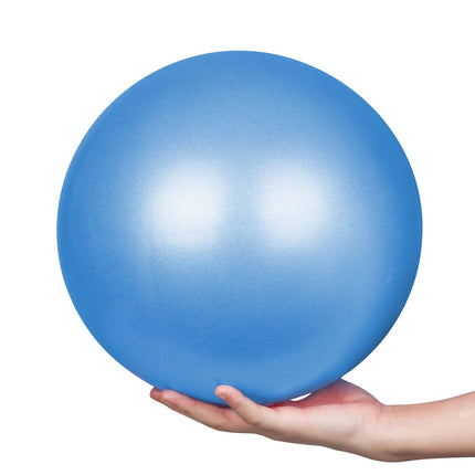 flintronic vingrošanas bumba maza Pilates bumba, 25 cm mīksta jogas bumba ar piepūšamu salmiņu, pretplīsuma vingrošanas bumba jogai, Pilates, līdzsvaram, fizioterapijai, stiepšanās vingrinājumiem un korsetes vingrinājumiem
