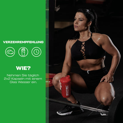 Scitec Nutrition Joint-X, uztura bagātinātāja kapsulas ar glikozamīna sulfātu, želatīnu, hondroitīna sulfātu, MSM, C vitamīnu, 100 kapsulas