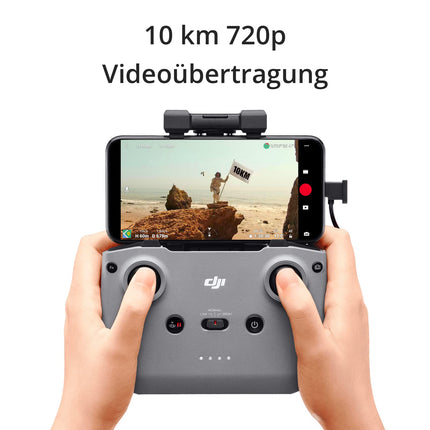 DJI Mini 2 Fly More Combo, īpaši viegls salokāms kameras drons, 3 asu stabilizators ar 4K kameru, 12 MP, 31 minūšu lidojuma laiks, trīs baterijas, OcuSync 2.0, 10 km HD video pārraide, drons iesācējiem, pelēks