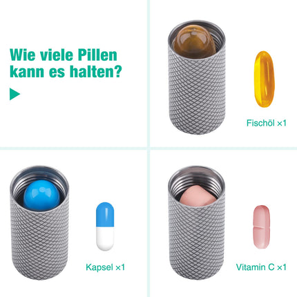 Opret Mini titāna metāla tablešu kastīte, maza ar atslēgu piekariņu - ūdensnecaurlaidīga, viegla lietošanai ārpus telpām, tablešu kastīte, maza planšetdatoru kastīte, mazas tabletes, nedēļas kastīte, tablešu kastīte lietošanai ceļā